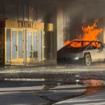 Tesla truck explodes in front of Trump Hotel, killing driver and injuring seven